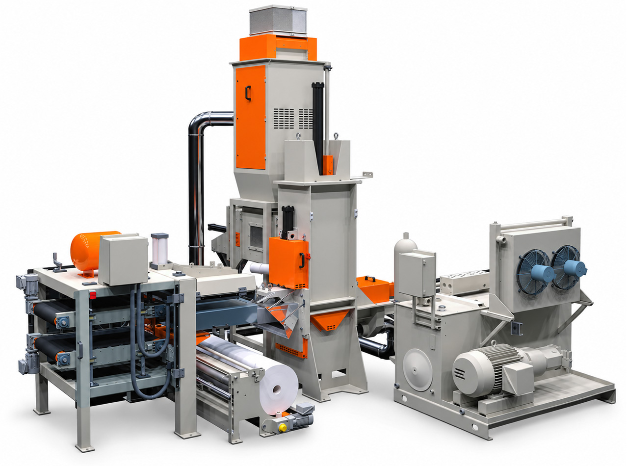 HC-2020 form fill seal machine on a white background