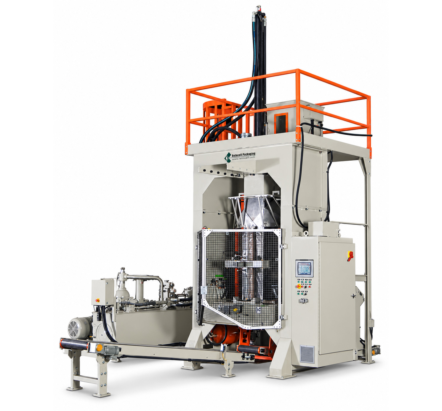 HC-2020 form fill seal machine on a white background