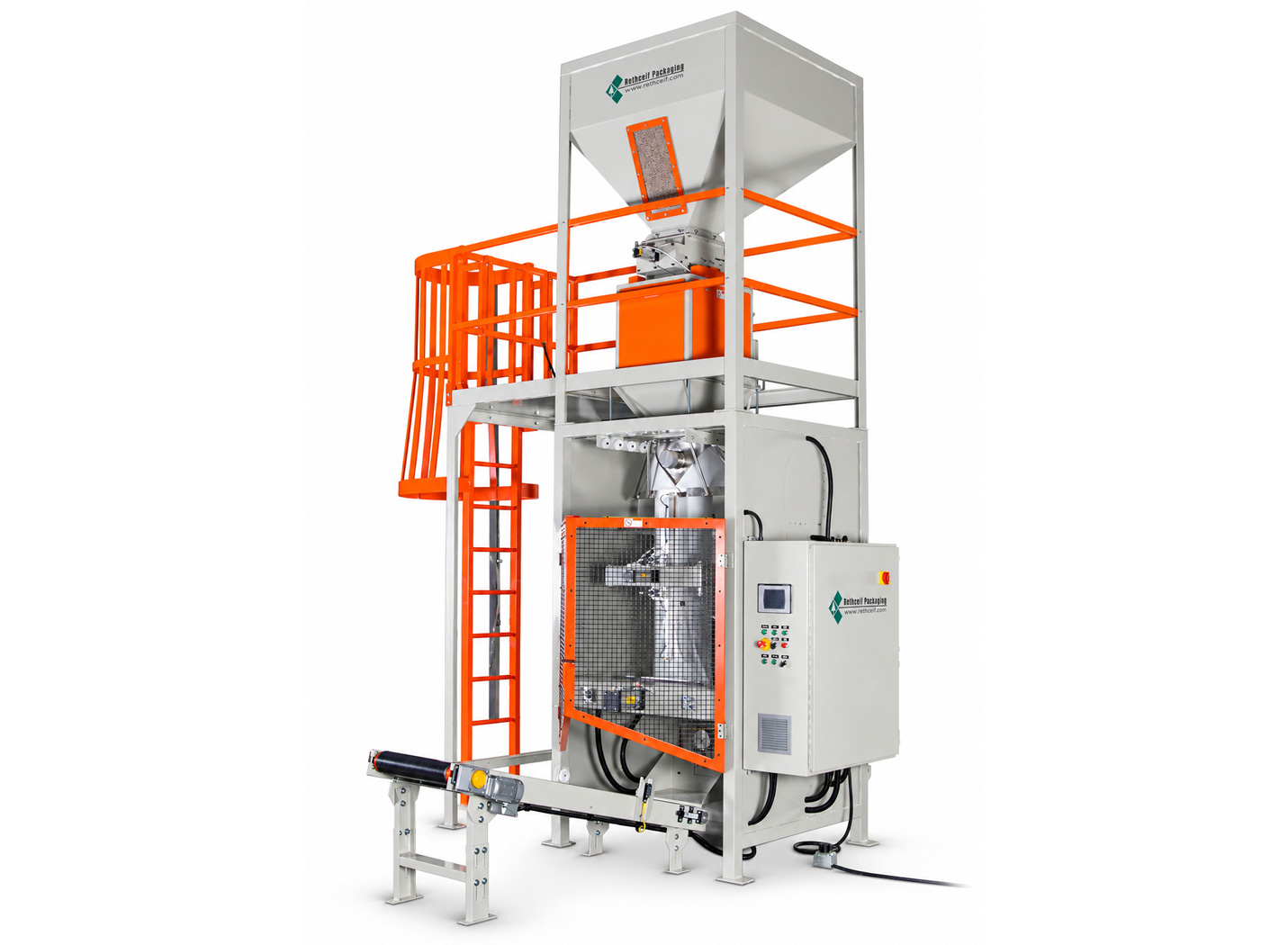 HC-2020 form fill seal machine on a white background